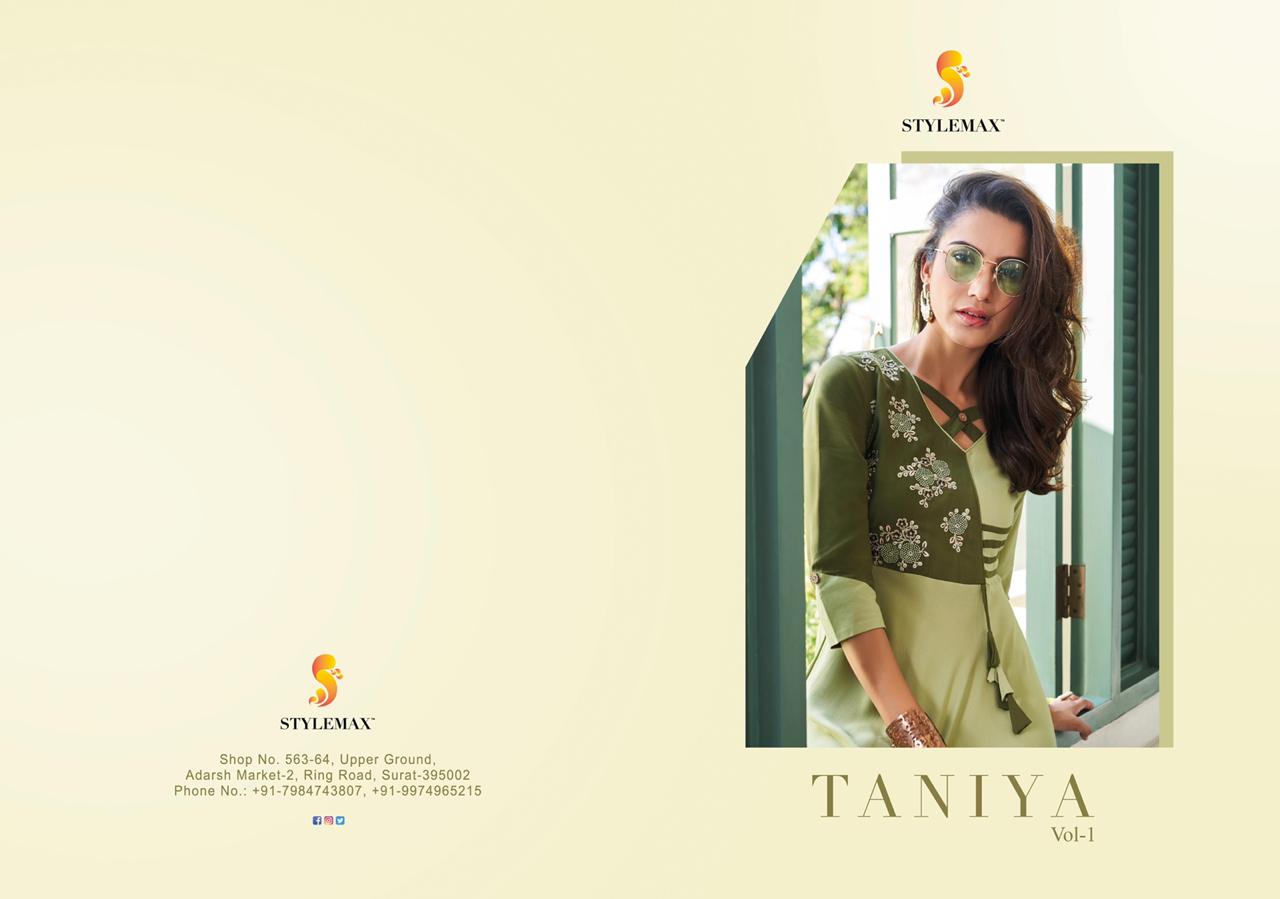 Taniya Vol -0?1? Taniya Vol -01 Stylemax™-1 Wholesale Kurti Catalog
