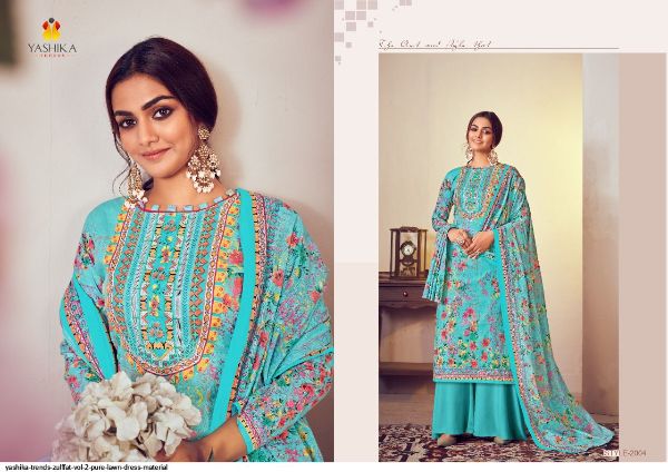 Yashika Trends Presnets Zulffat Vol 2 Pure Lawn Dress Material Wholesale Rate In Surat