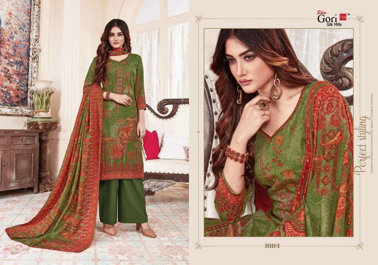 Beautiful Suits Colorful Stylish Fancy Casual Wear & Ethnic Wear Pure Pashmina Dresses At Wholesale Price