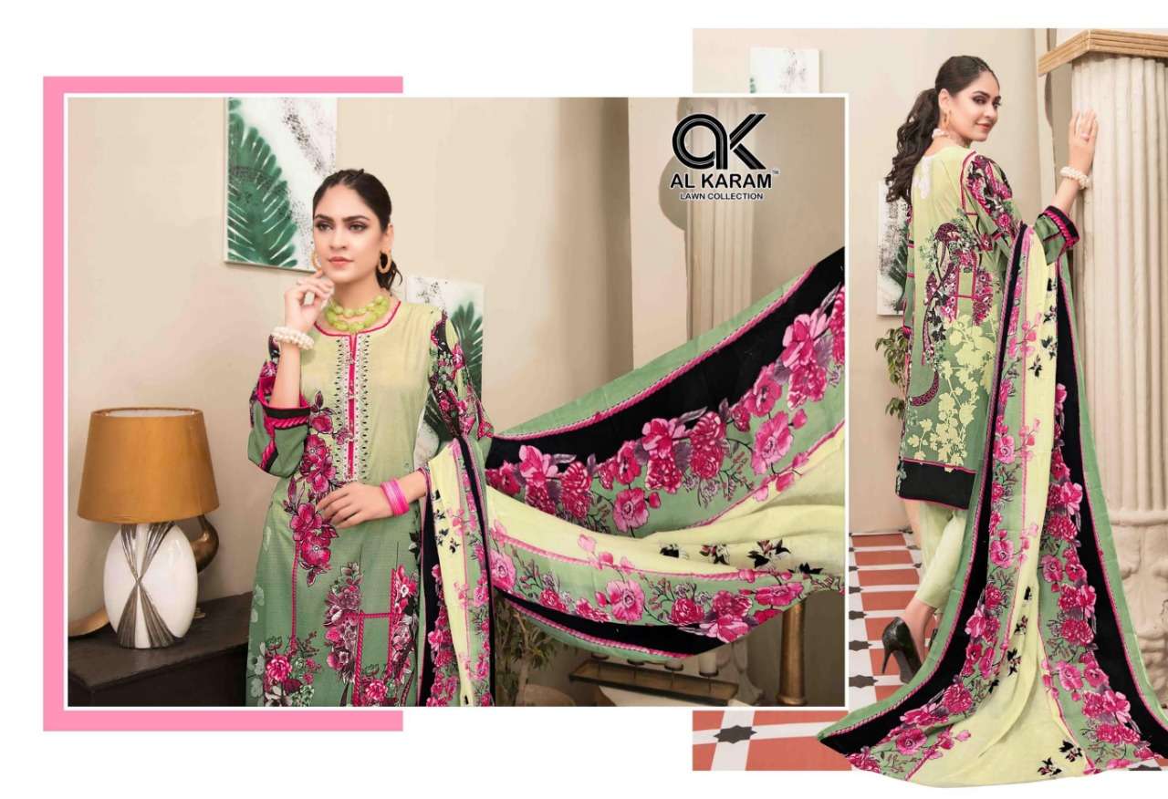 Al Karam Vol-3 Series 3001-3010 Pure Cambric Printed Dress Materials
