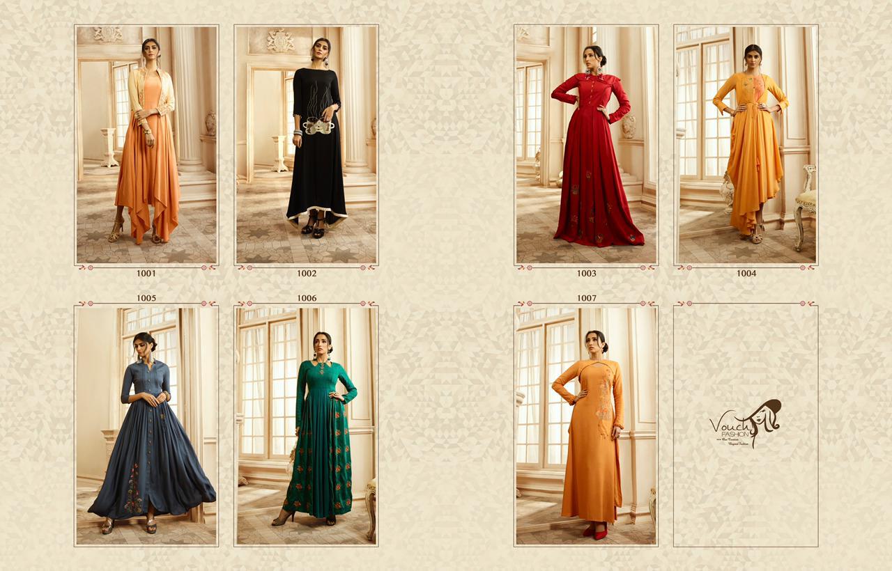 Pure Rayon Cotton Fabric Embroidery With Hand Work Indian Woman Fashion Festival Collection Long Designer Kurtis