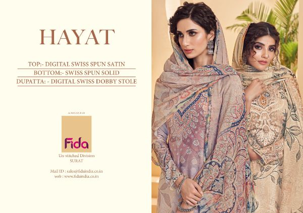 Fida Presents Hayat Dress Material Wholesale Rate In Saidharanx