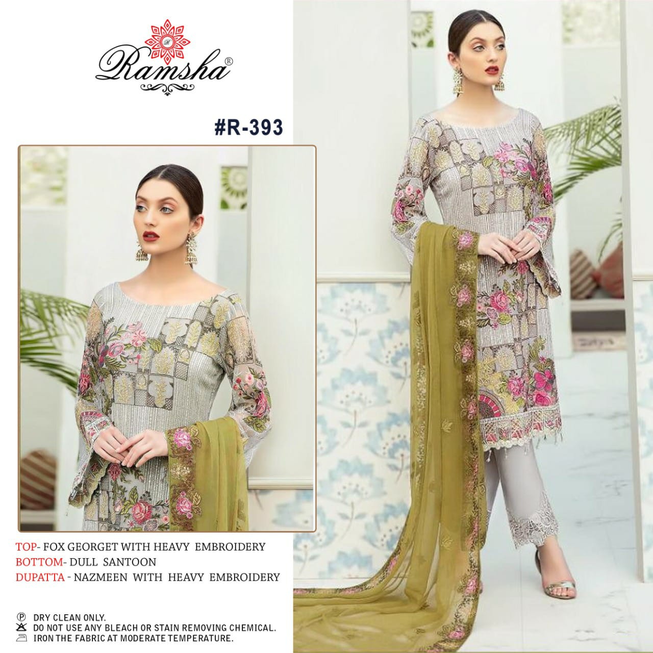 Ramsha Vol 30 Georgette With Embroidery Work Pakistani Suits Collection