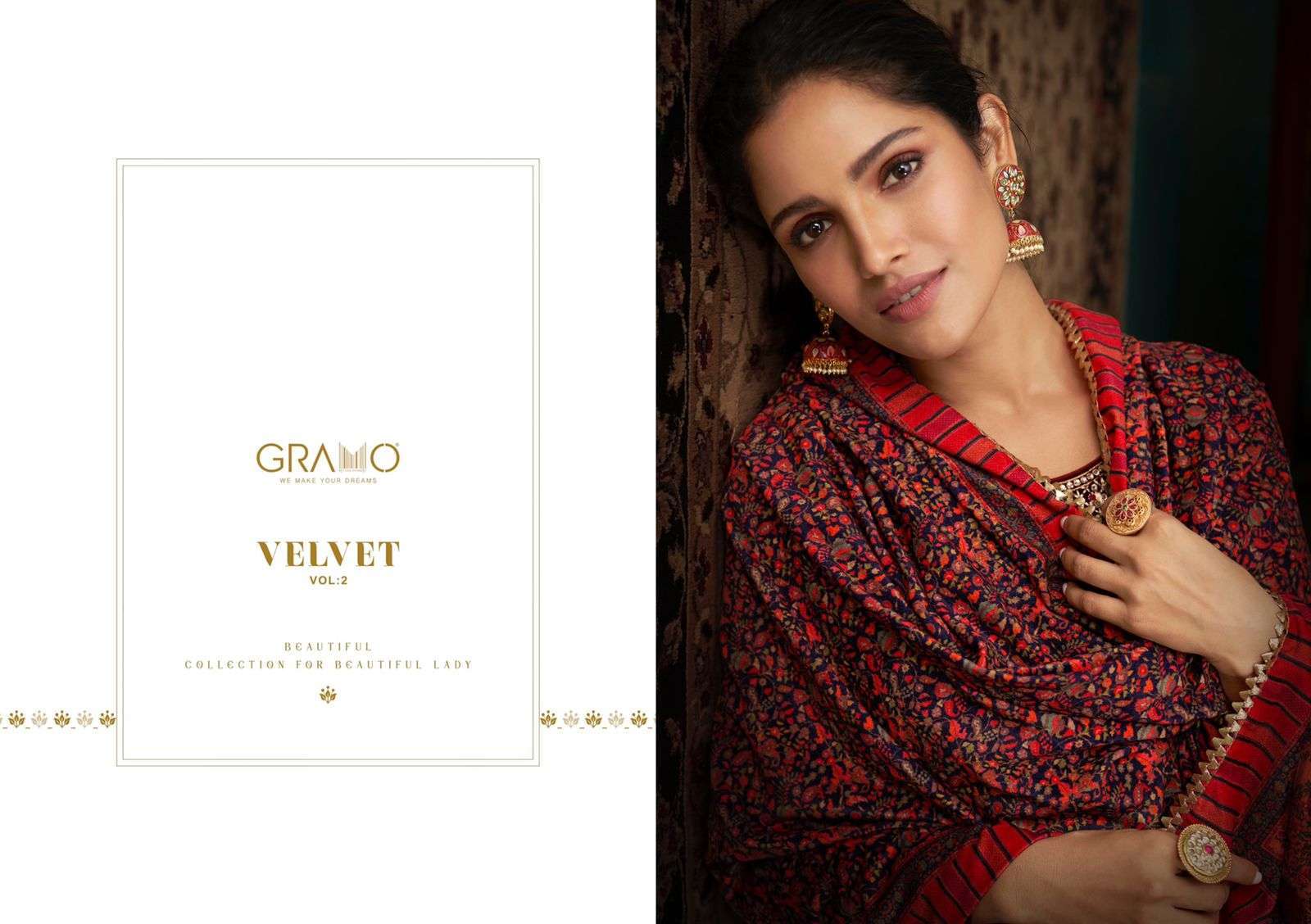 Gramo Velvet Vol 2 Pure Velvet With Work Winter Salwar Kameez Collection