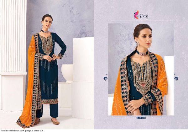 Kesari Trendz Presents Simran Vol 4 Georgette Salwar Suit Wholesale Rate In Surat