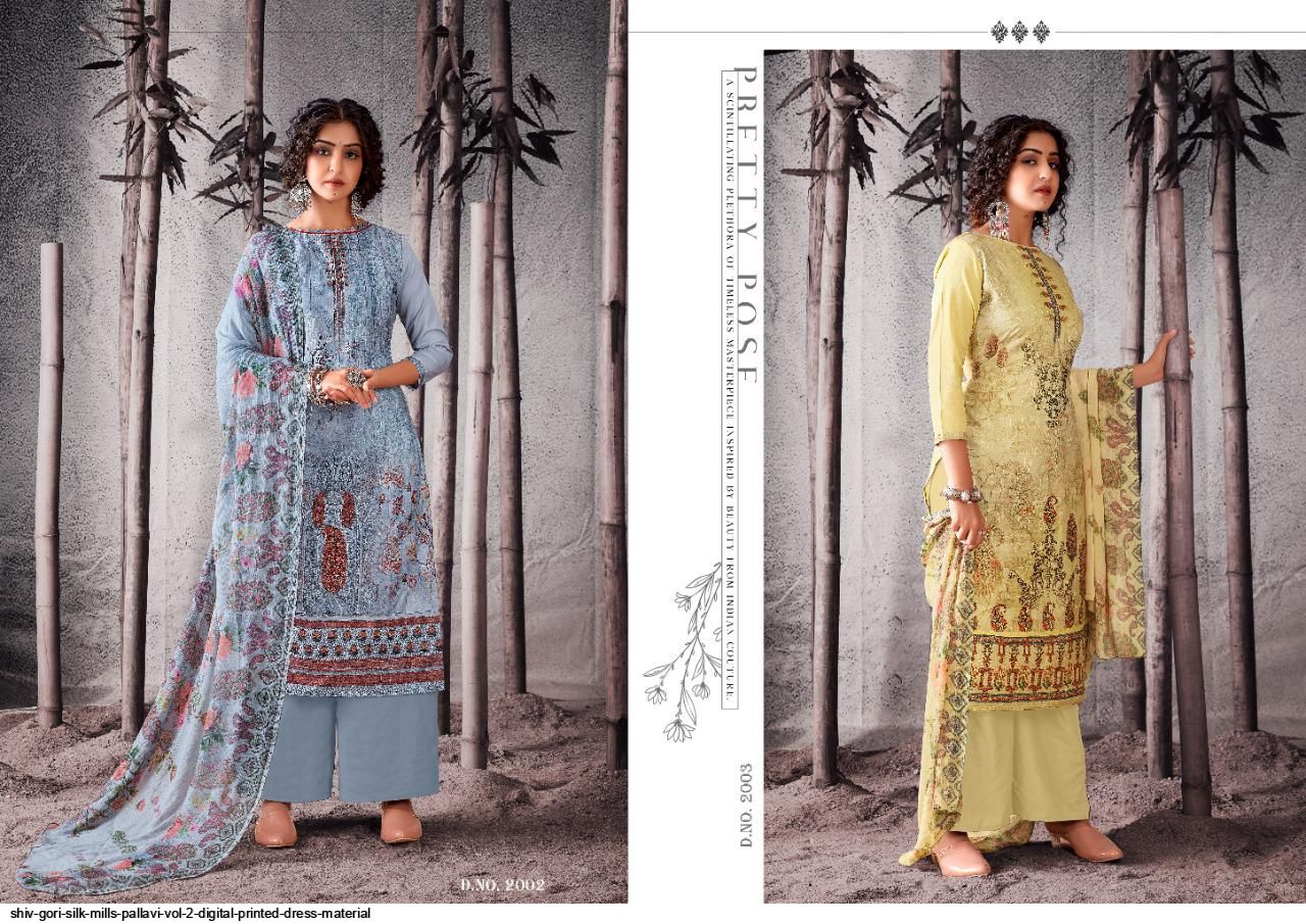 Shiv Gori Silk Mills Pallavi Vol 2 Digital Printed Dress Material