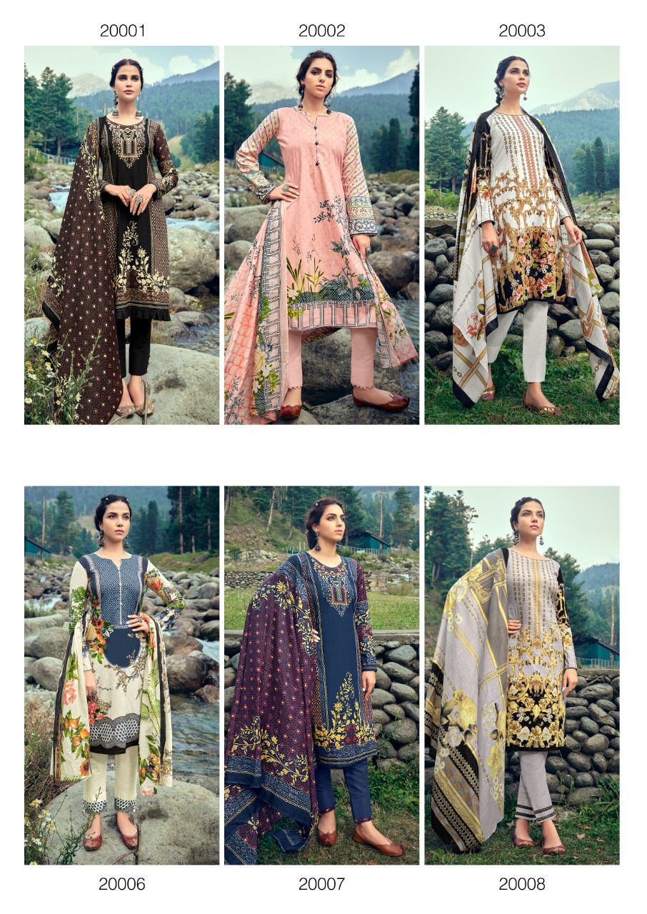 Ishaal Prints Gulmohar Vol 20 Wholesaler Of Karachi Suits
