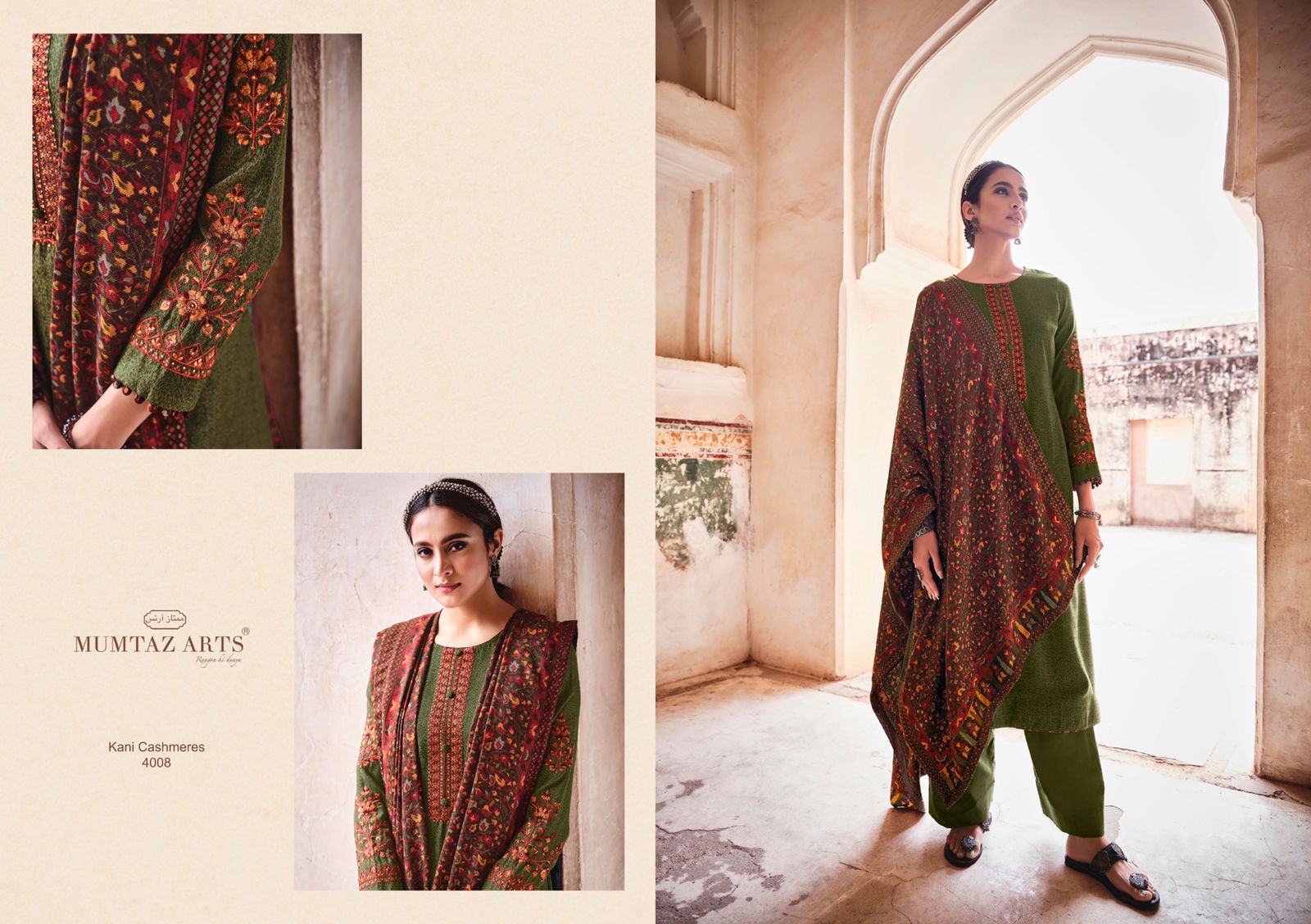 Mumtaz Arts Kani Cashmere Pashmima Woolen Suits At Wholesale Price