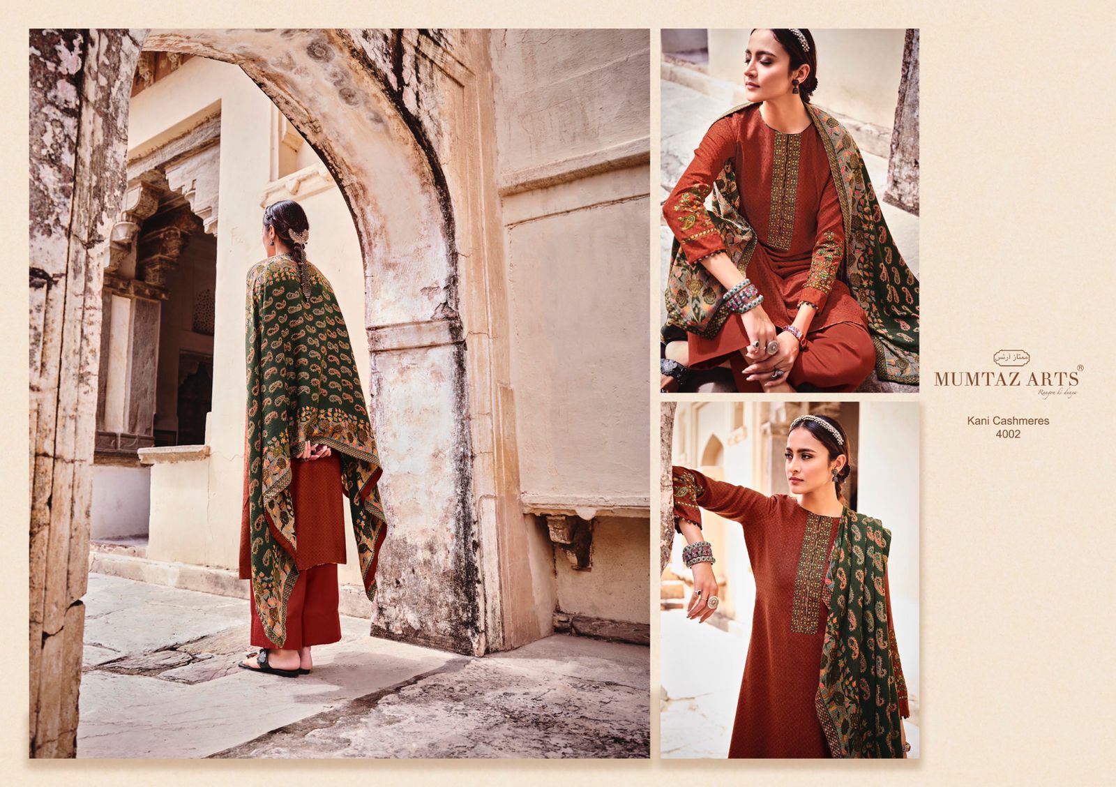 Mumtaz Arts Kani Cashmere Pashmima Woolen Suits At Wholesale Price