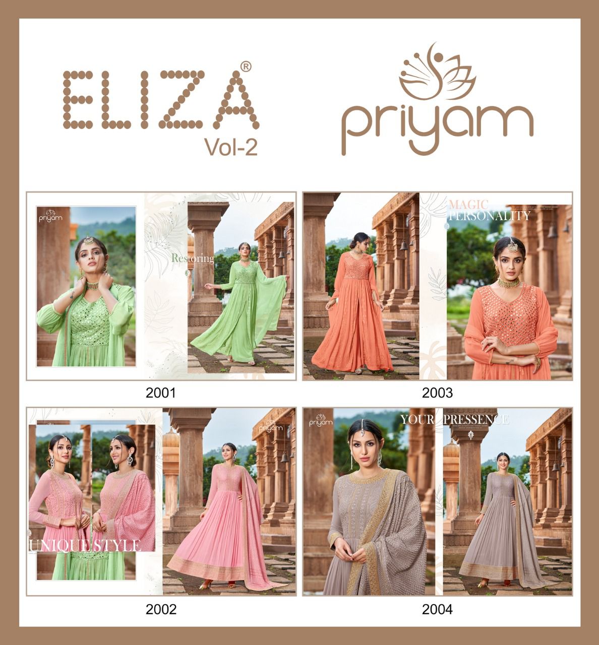 Priyam Eliza Vol 2 Georgette Salwar Suits Latest Catalogue At Saidharnx