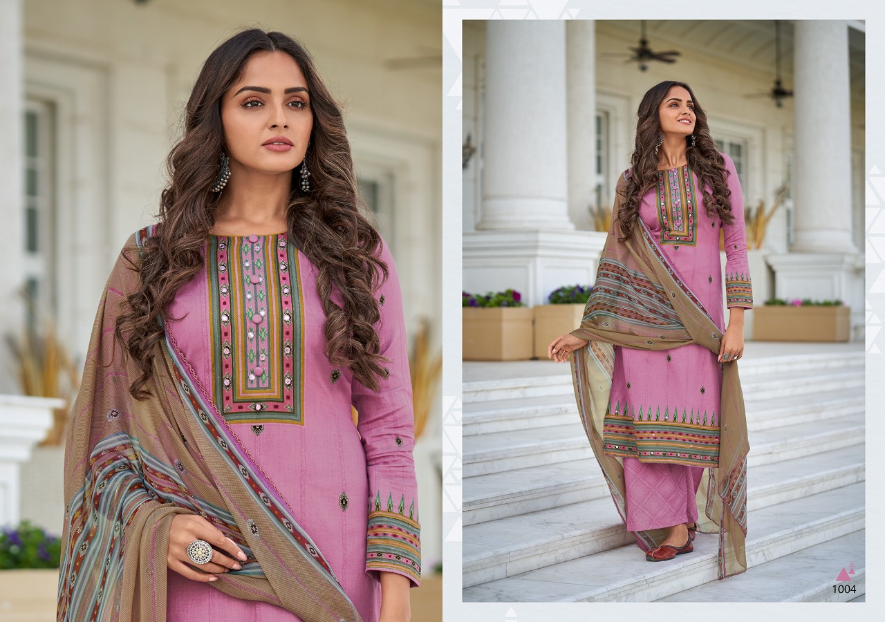 Sweety Fashion Presents Rim Zim Cotton Satin With Embroidery Work Fancy Event Wear Salwar Suit Collection Wholesale Rate In Surat