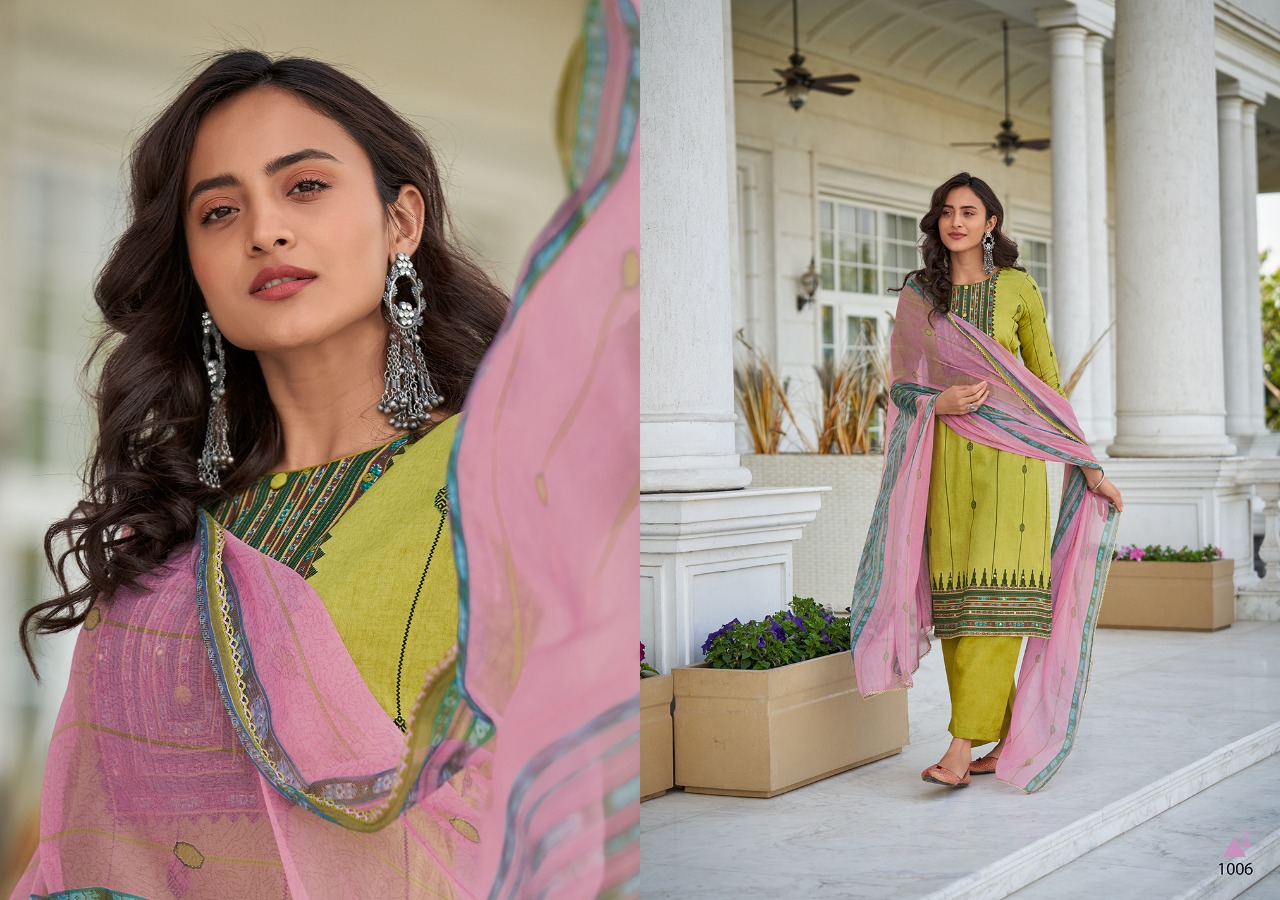 Sweety Fashion Presents Rim Zim Cotton Satin With Embroidery Work Fancy Event Wear Salwar Suit Collection Wholesale Rate In Surat