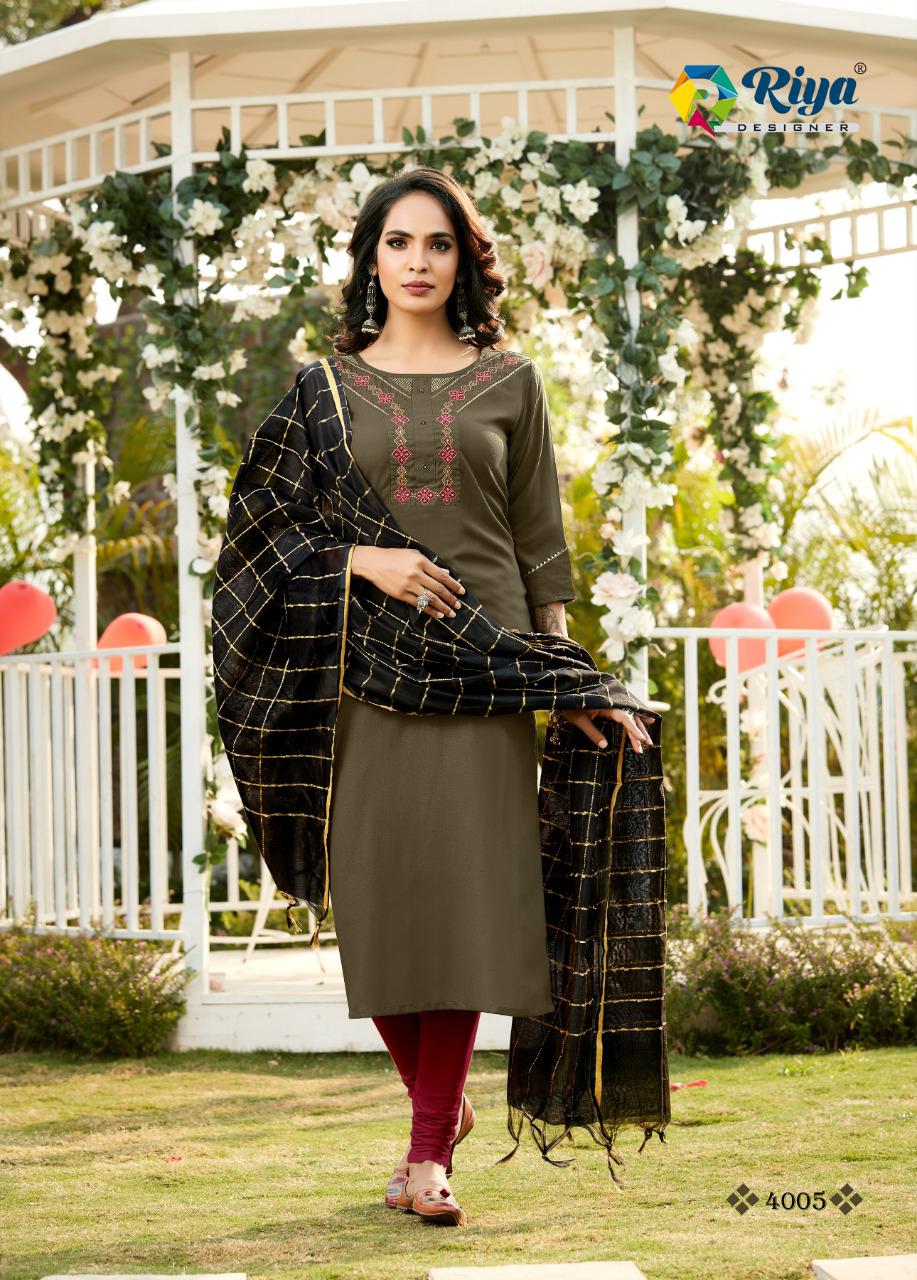 Riya Designer Has Launched Inayat Vol-4 Kurti With Dupatta At Saidharnx