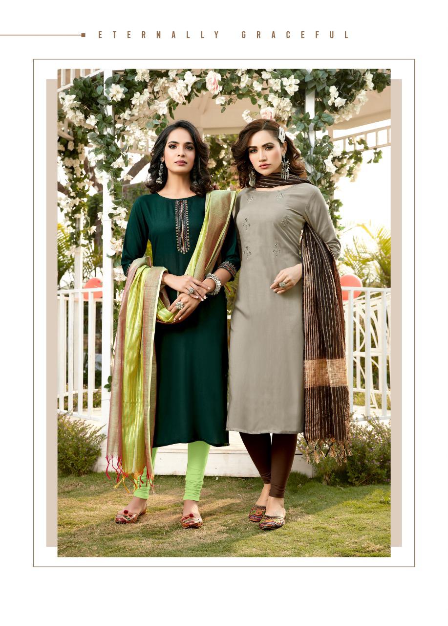 Riya Designer Has Launched Inayat Vol-4 Kurti With Dupatta At Saidharnx