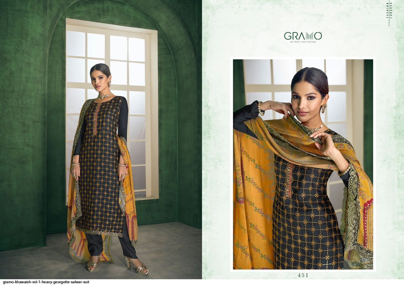 Gramo Khawaish Vol 1 Heavy Georgette Salwar Suit