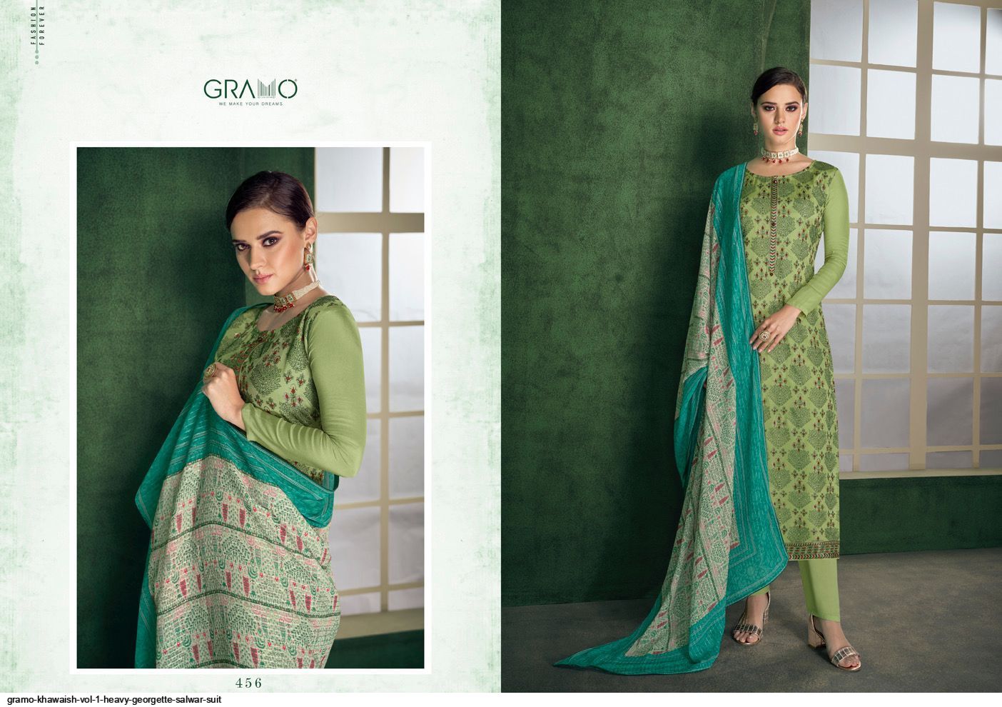 Gramo Khawaish Vol 1 Heavy Georgette Salwar Suit