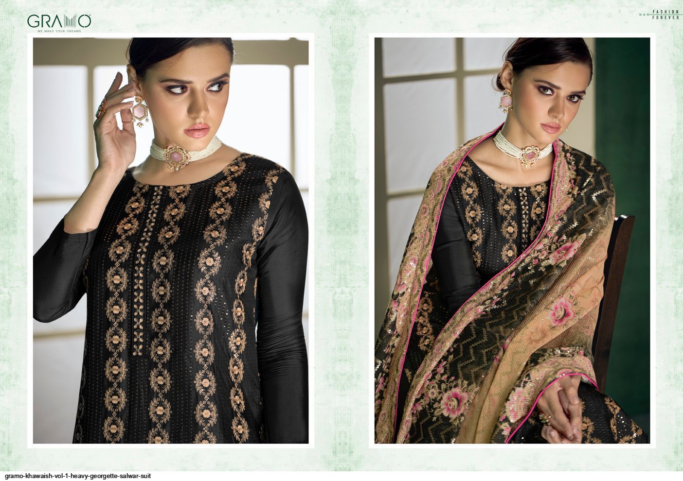 Gramo Khawaish Vol 1 Heavy Georgette Salwar Suit