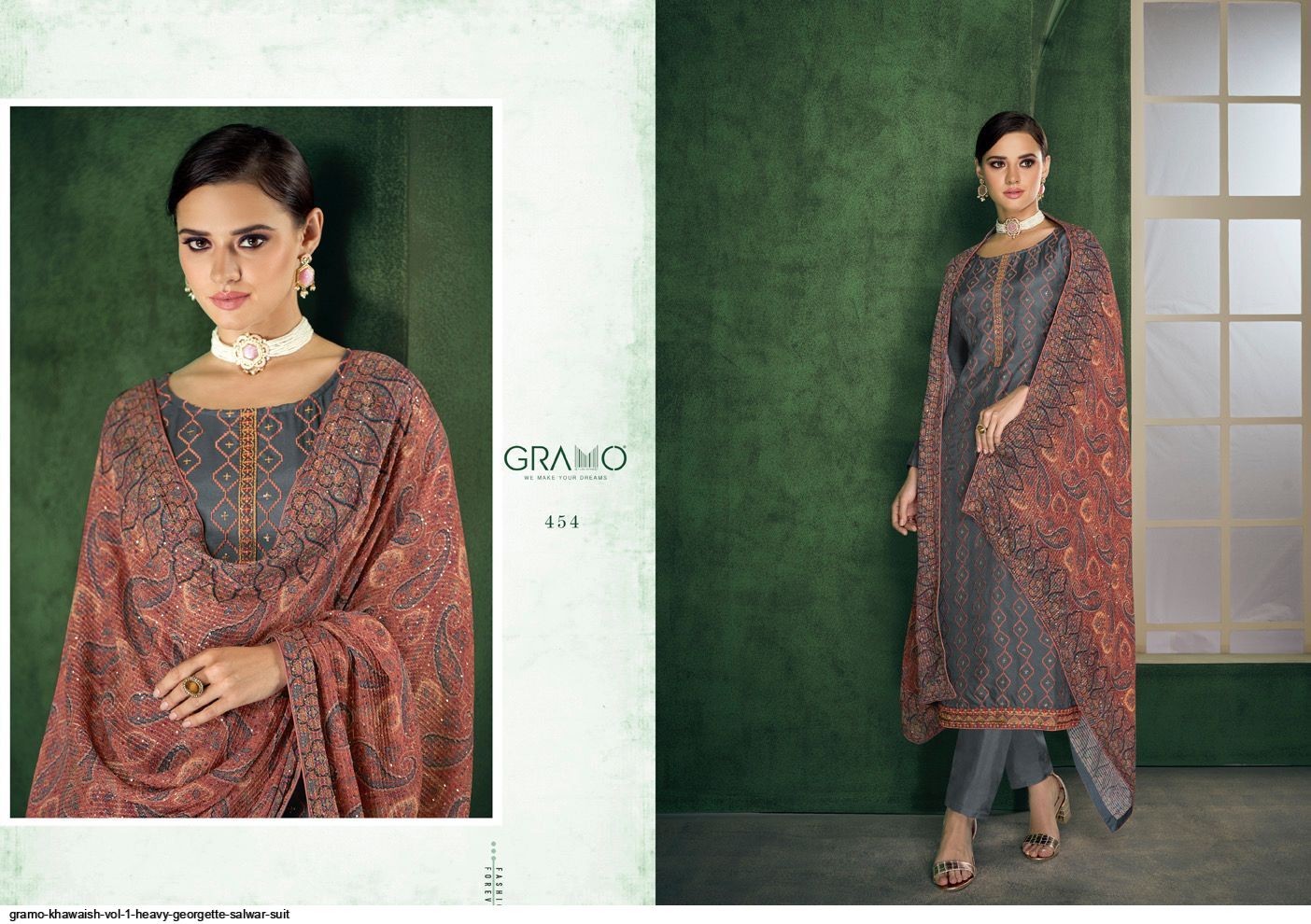Gramo Khawaish Vol 1 Heavy Georgette Salwar Suit