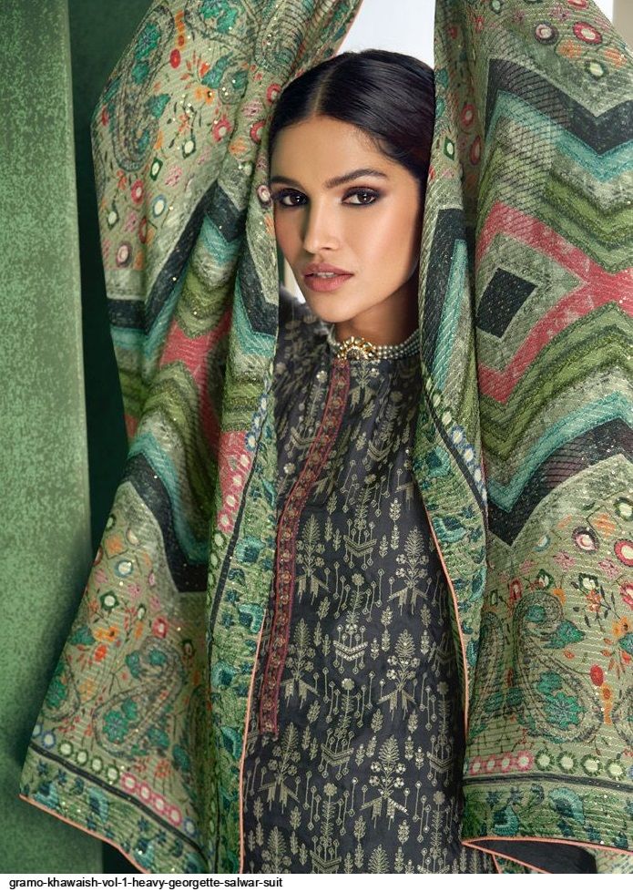 Gramo Khawaish Vol 1 Heavy Georgette Salwar Suit