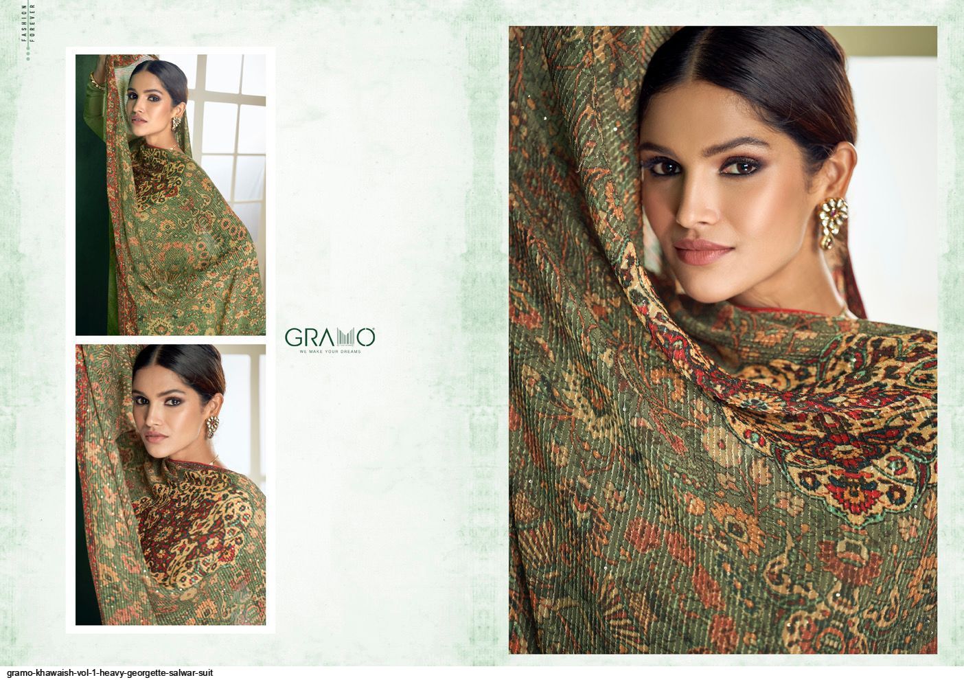 Gramo Khawaish Vol 1 Heavy Georgette Salwar Suit