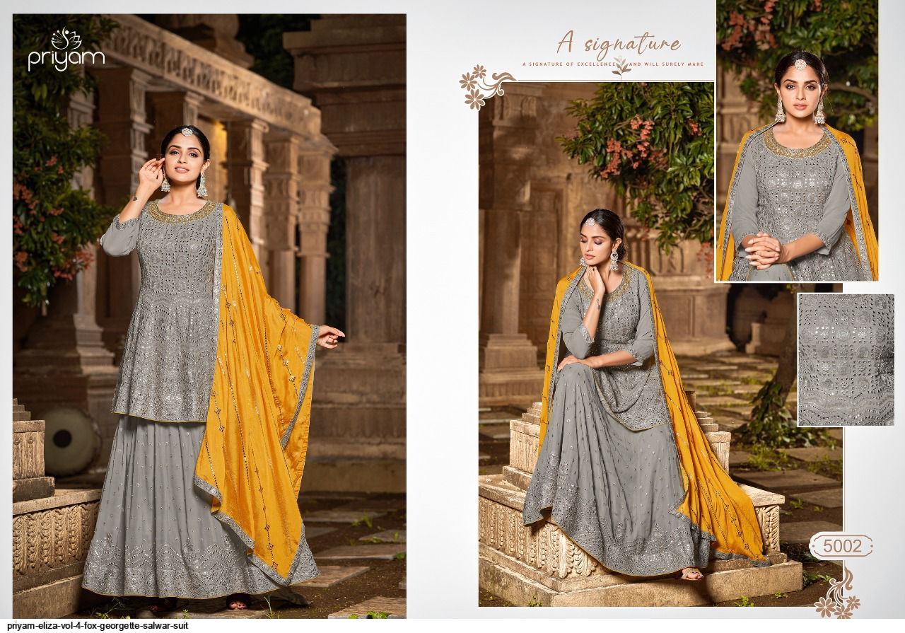 Priyam Eliza Vol 4 Fox Georgette Salwar Suit At Saidharanx