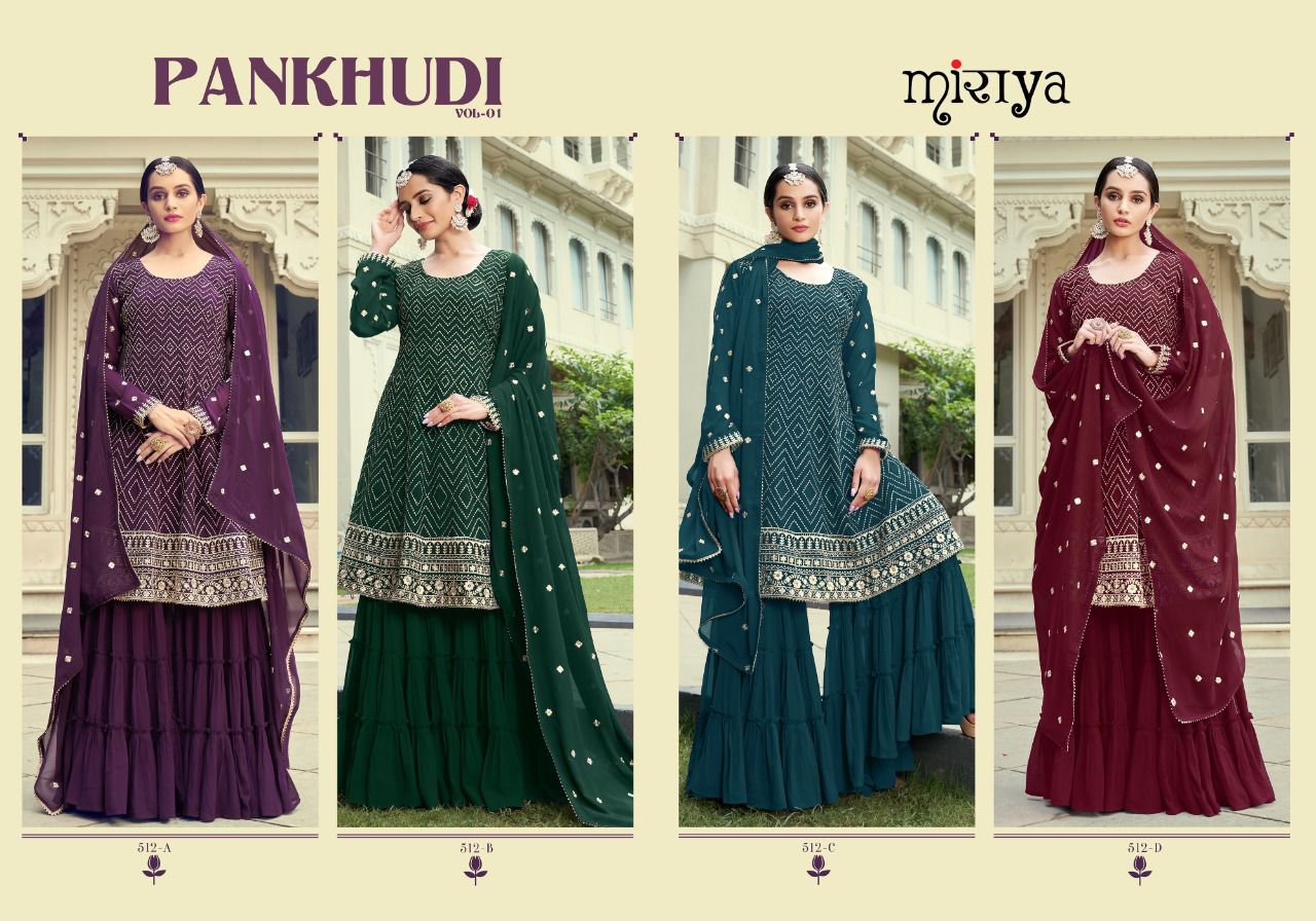 Aarav Trendz Pankhudi Vol 1 Sequence Embroidered Designer Salwar Suits - Saidharanx