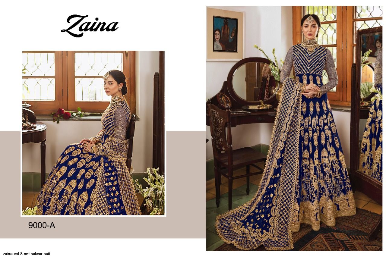 Zaina Vol 8 Net Salwar Suit