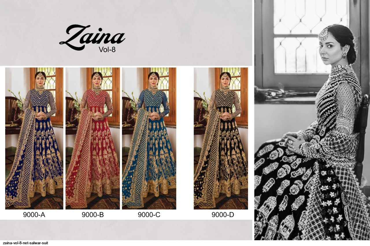 Zaina Vol 8 Net Salwar Suit