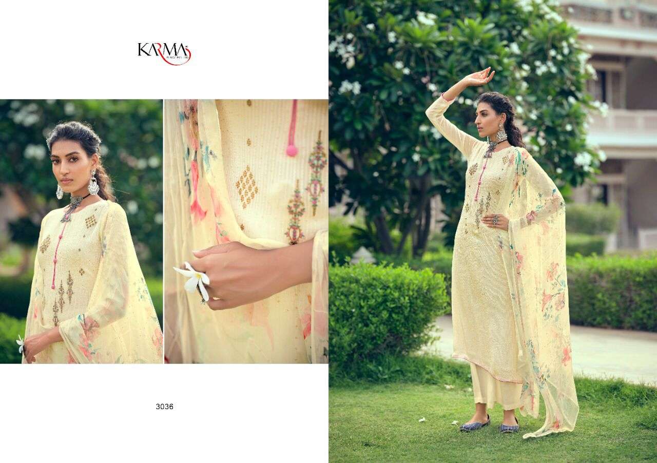 Karma Noor Vol 3 Maslin Zari Salwar Suit At Saidharanx