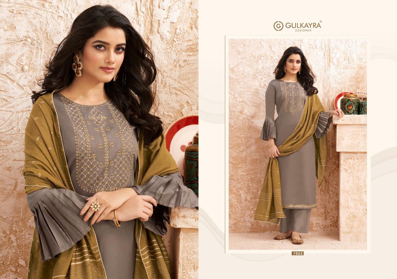 Bundle Of 6 Wholesale Salwar Suit Catalog Nazam By Gulkayra Designer At Saidharanx