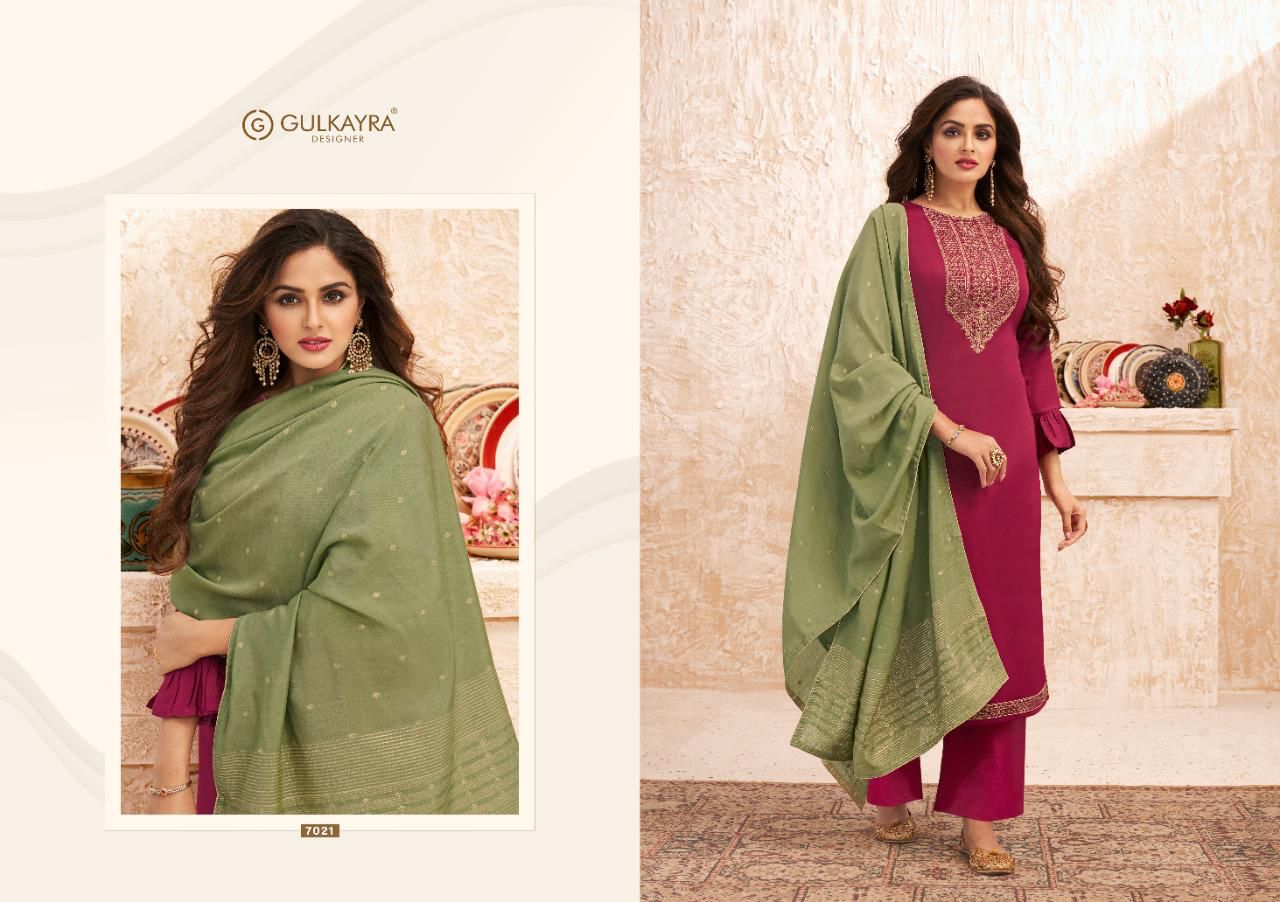 Bundle Of 6 Wholesale Salwar Suit Catalog Nazam By Gulkayra Designer At Saidharanx