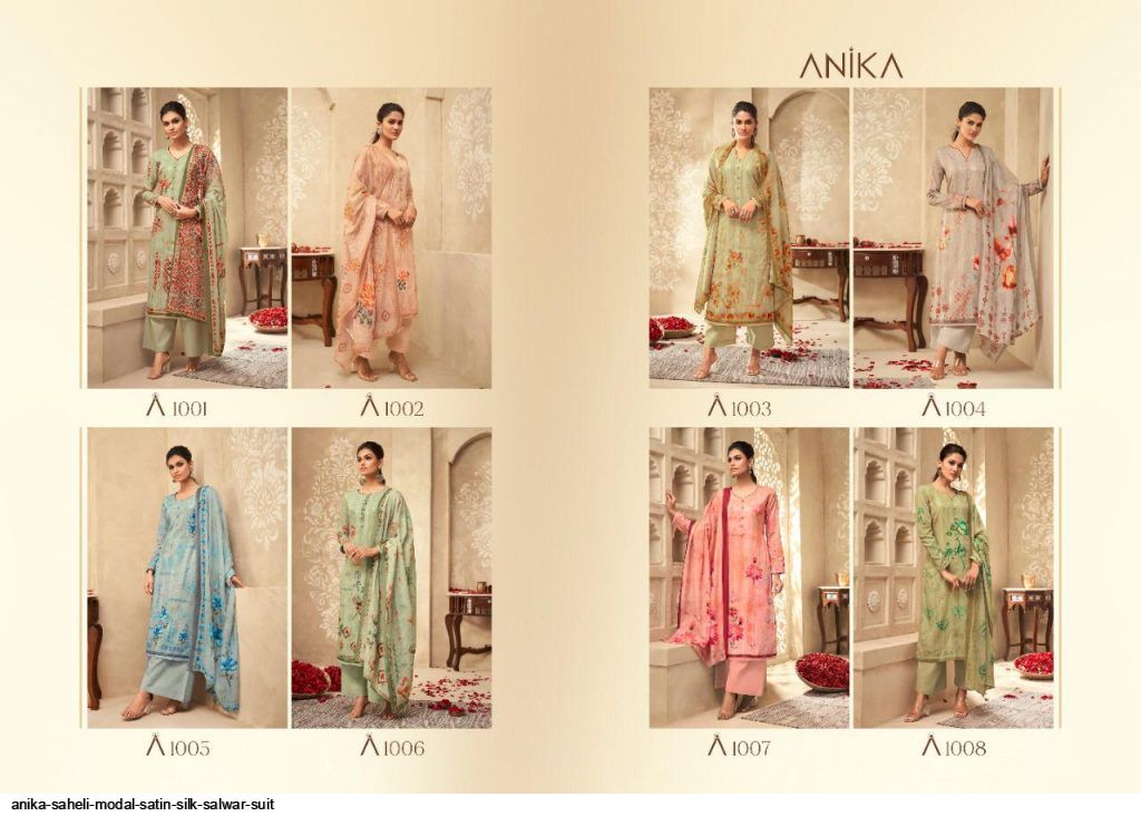 Anika Saheli Modal Satin Silk Salwar Suit At Saidharanx
