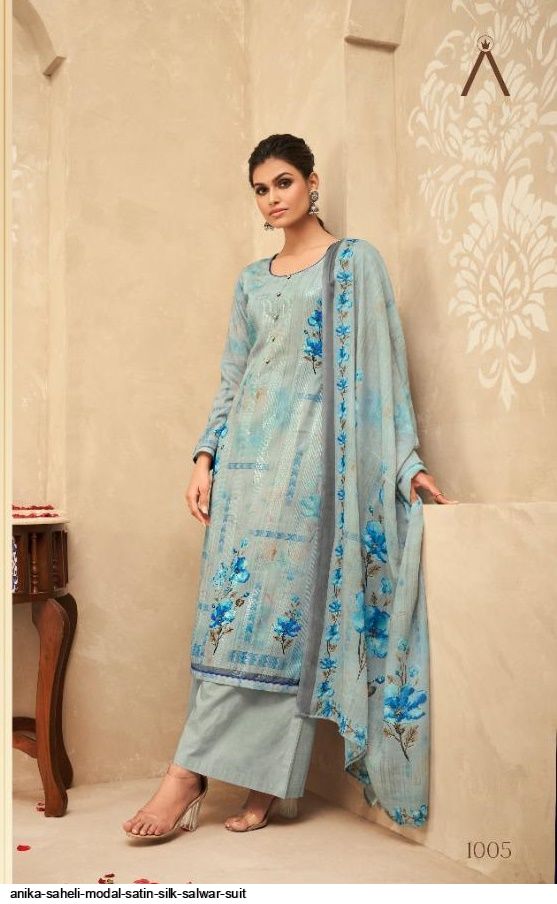 Anika Saheli Modal Satin Silk Salwar Suit At Saidharanx