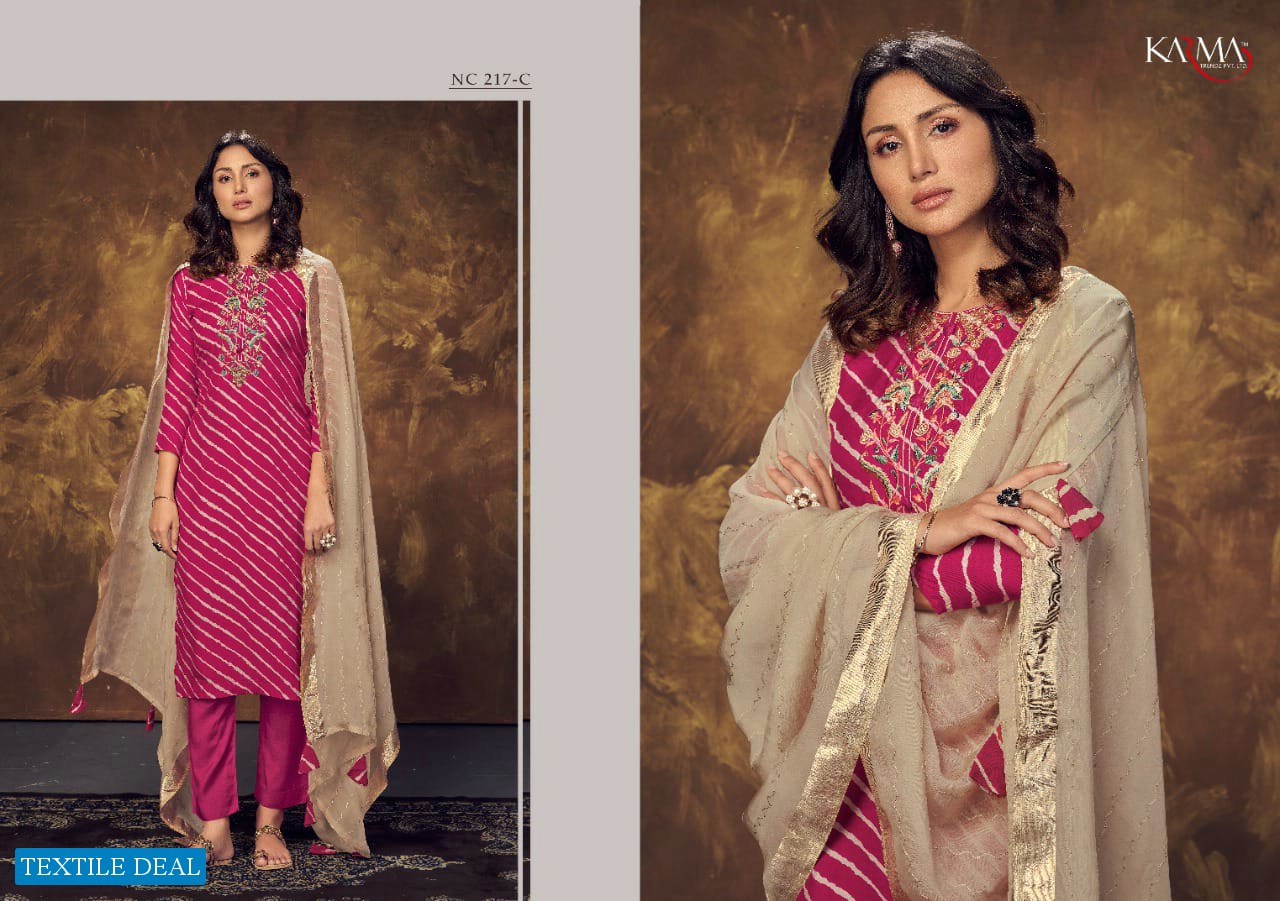 Karma Nc-217 Colour Wholesale Festive Indian Dress