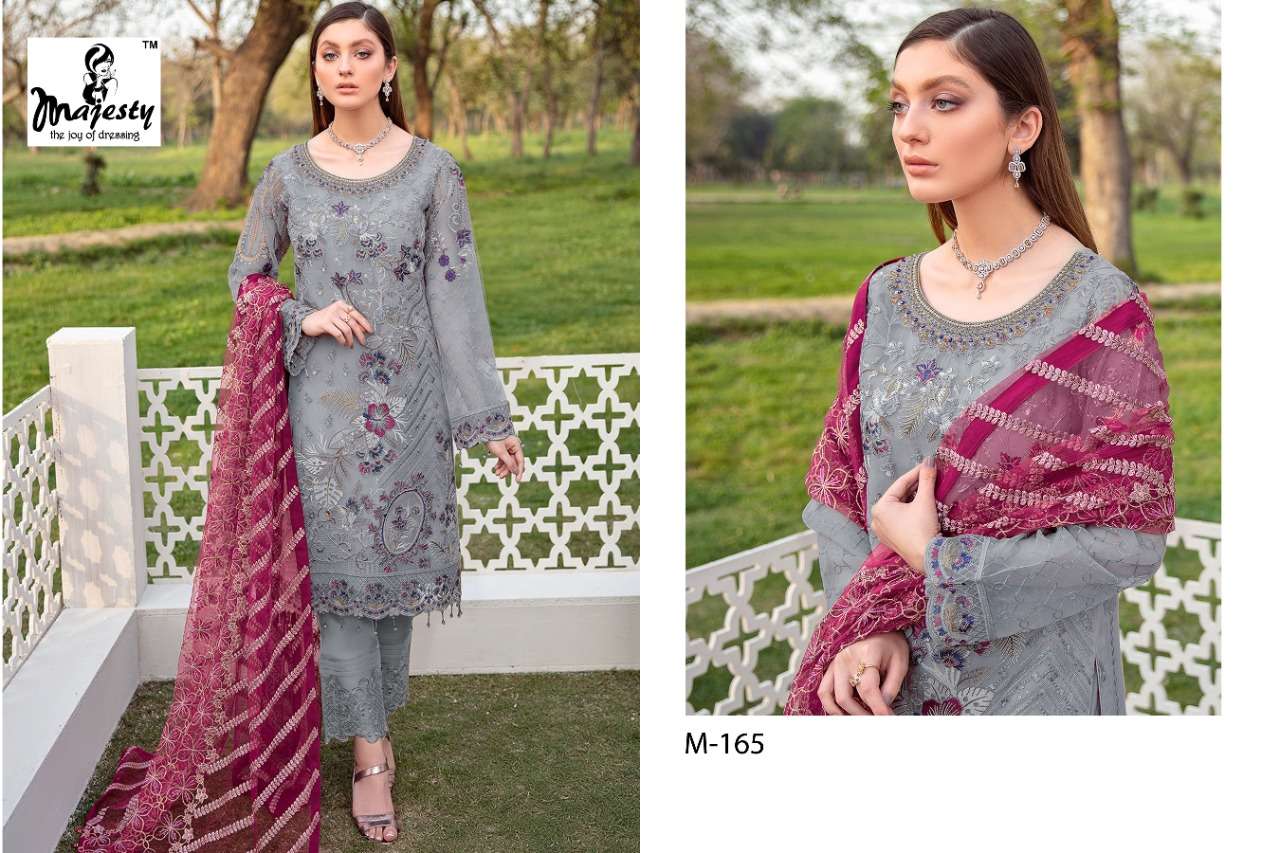 Majesty Presents Latest Catalog Ramsha Vol-05 Wholesale Rate In Surat- Saidharanx