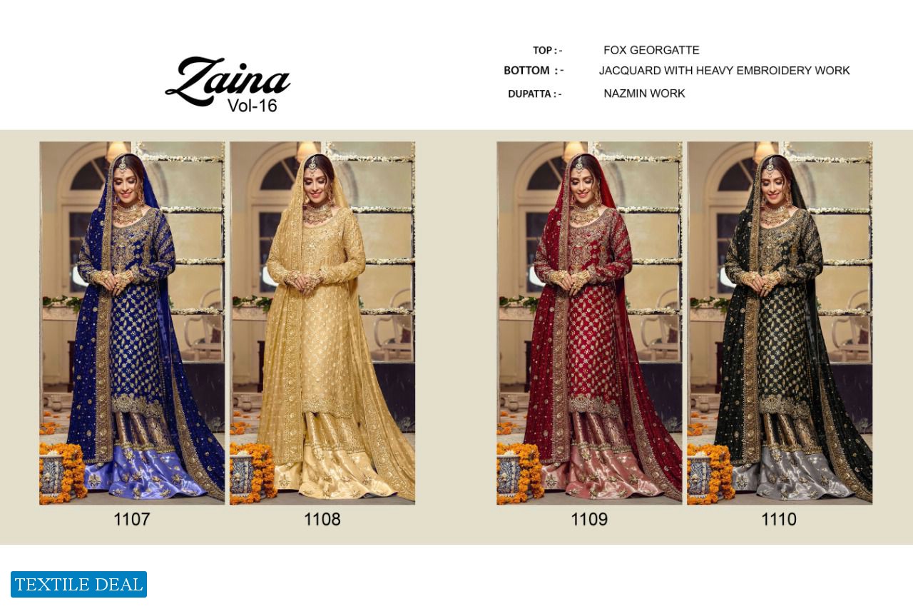 Priyam Zaina Vol-16 Wholesale Pakistani Concept Dress At Saidharanx