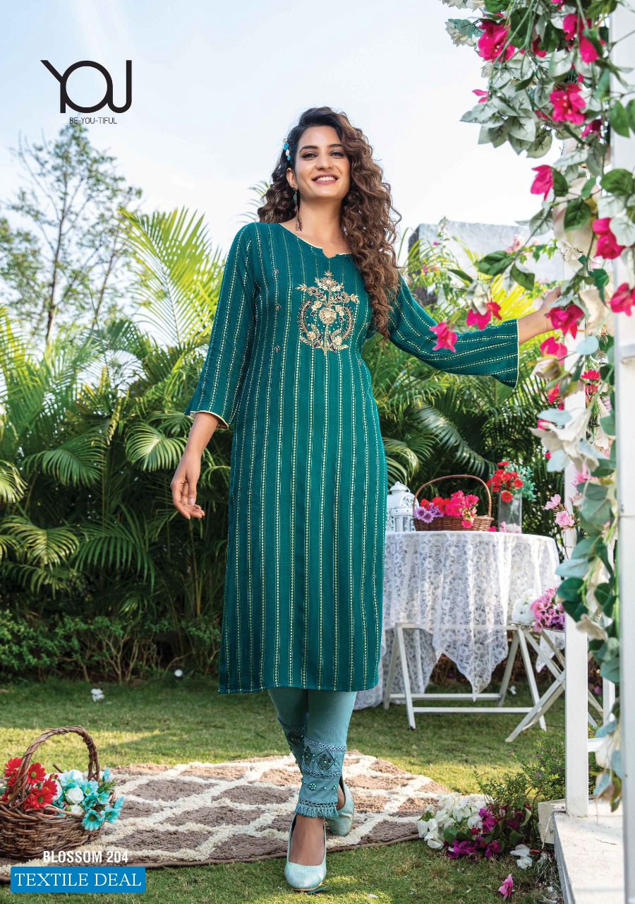 You Blossom Vol-2 Wholesale Long Kurti With Bottom At Saidharanx