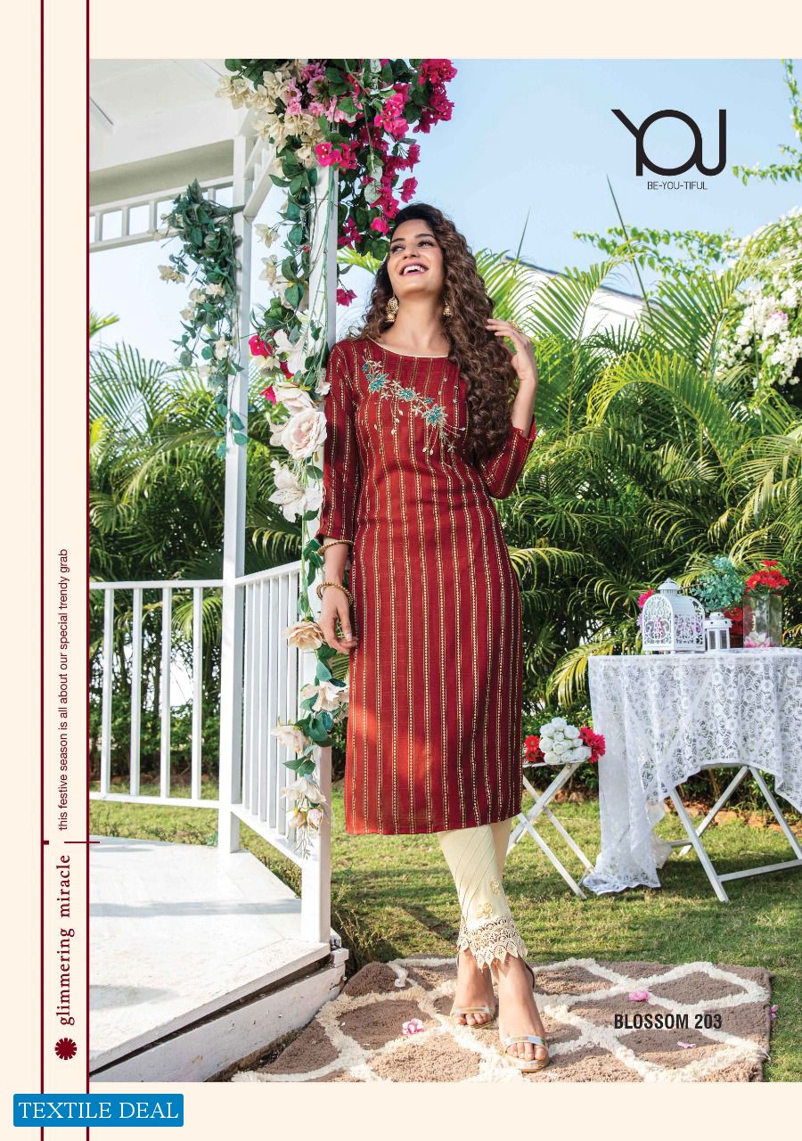 You Blossom Vol-2 Wholesale Long Kurti With Bottom At Saidharanx