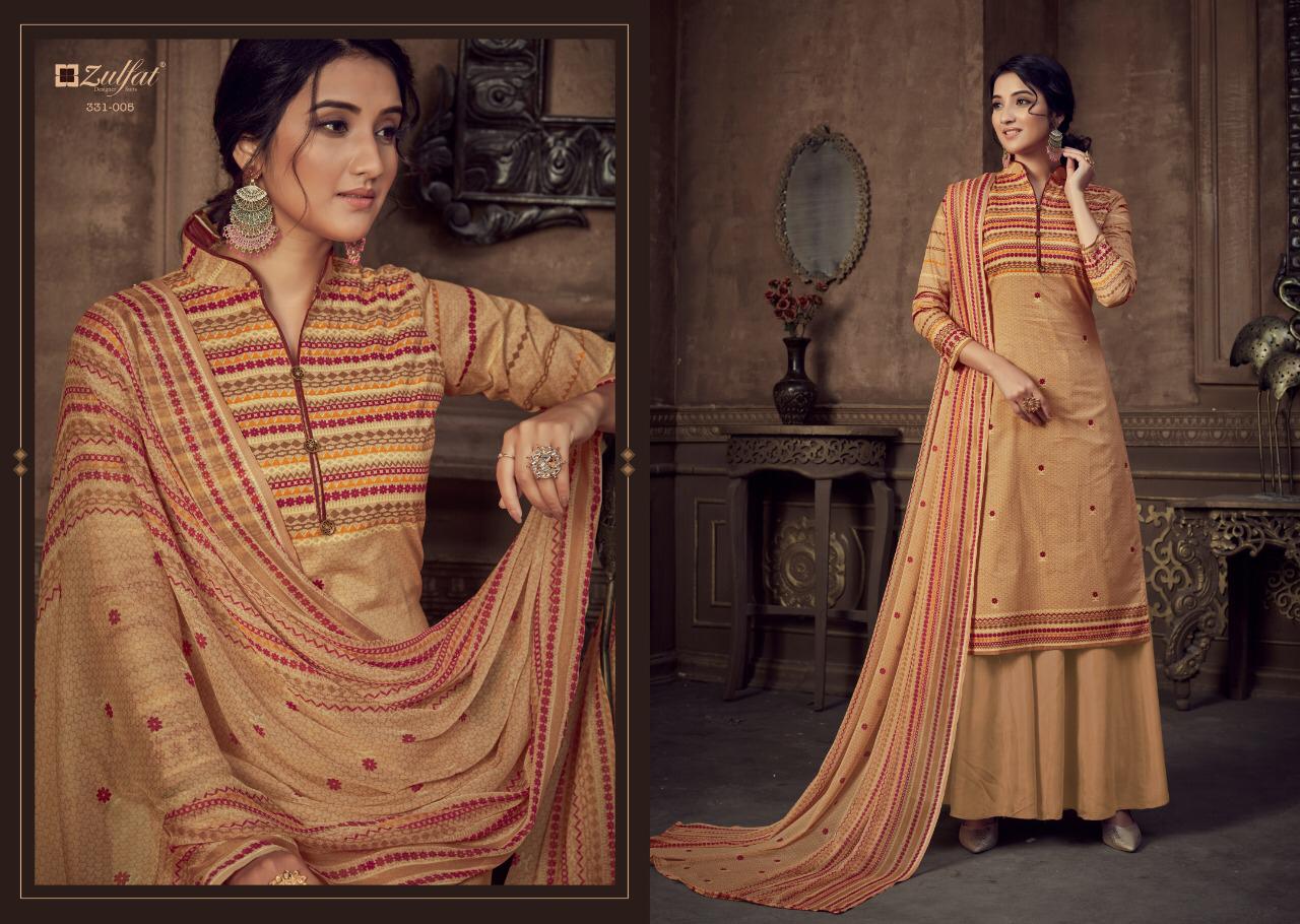Zulfat Designer Summer Style 331-001 To 331-010 Series Salwar Kameez At Saidharanx