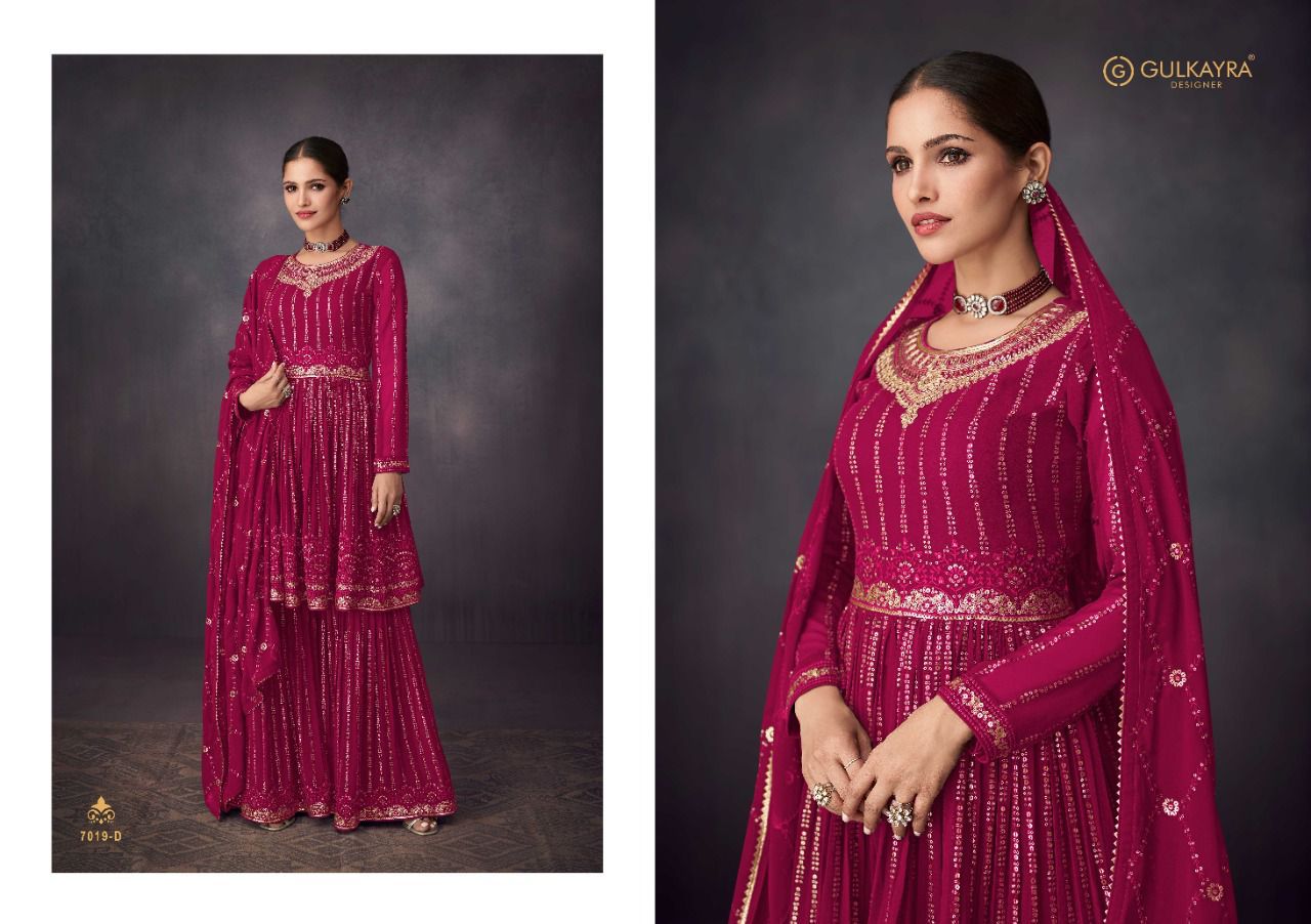 Glamour By Gulkayra Designer Presenting Real Georgette With Dull Santoon Inner Collection By Ashirwad In Wholesale Rate At Saidharanx