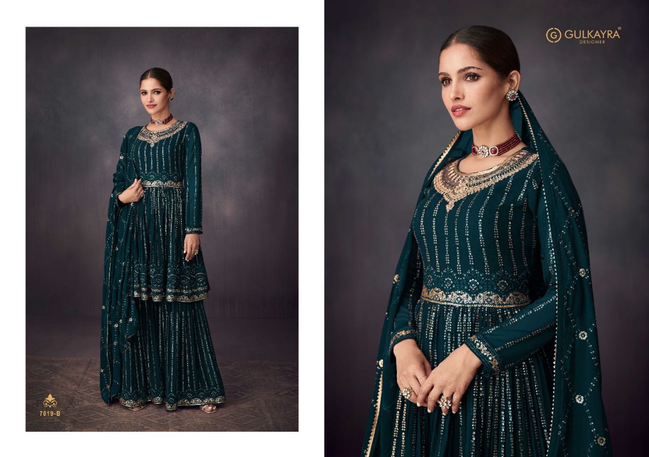 Glamour By Gulkayra Designer Presenting Real Georgette With Dull Santoon Inner Collection By Ashirwad In Wholesale Rate At Saidharanx