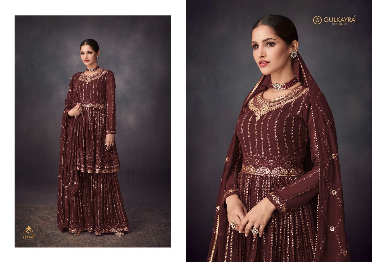 Glamour By Gulkayra Designer Presenting Real Georgette With Dull Santoon Inner Collection By Ashirwad In Wholesale Rate At Saidharanx