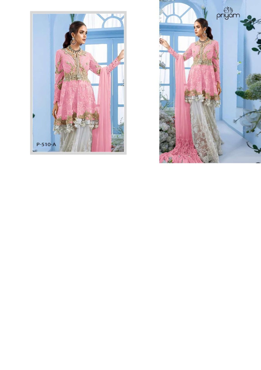 Priyam Fashion Presents Latest Pakistani Concept Catalog Zaina Dn. 510a To 510d Wholesale Rate At Saidharanx