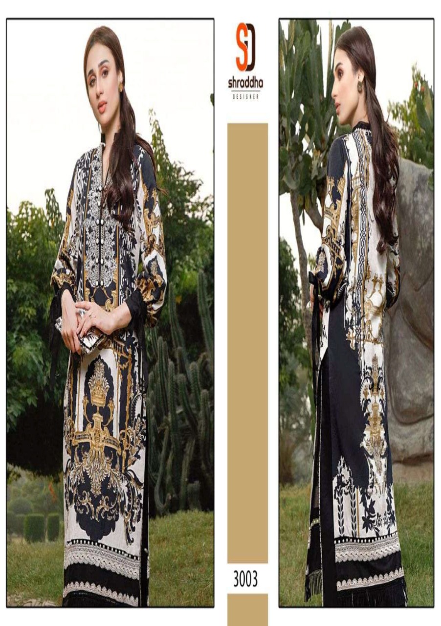 Shraddha Designer Mahgul Vol 3 Printed Lawn Cotton With Embroidery Work Pakistani Dress In Wholesale Rate At Saidharanx
