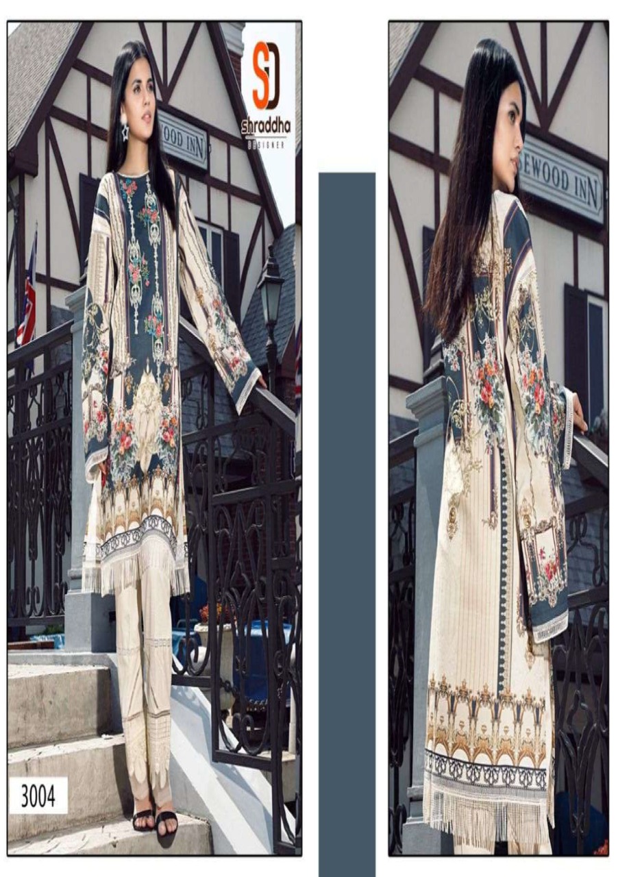Shraddha Designer Mahgul Vol 3 Printed Lawn Cotton With Embroidery Work Pakistani Dress In Wholesale Rate At Saidharanx