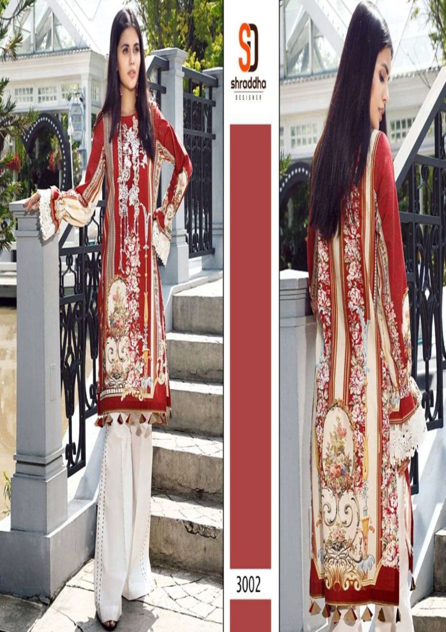 Shraddha Designer Mahgul Vol 3 Printed Lawn Cotton With Embroidery Work Pakistani Dress In Wholesale Rate At Saidharanx