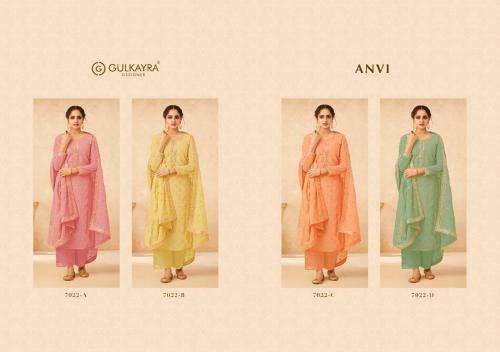 Gulkayra Designer Anvi 7022 Colors Suits In Wholesale Rate At Saidharanx