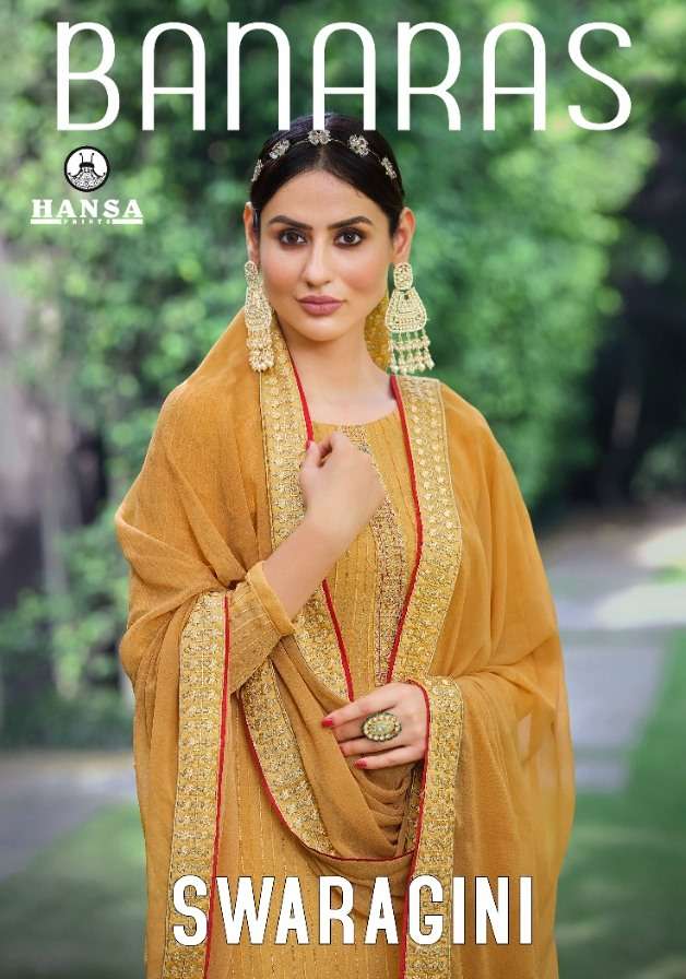 Hansa Prints Presents Latest Catalog Banaras Swaragini Wholesale Rate At Saidharanx