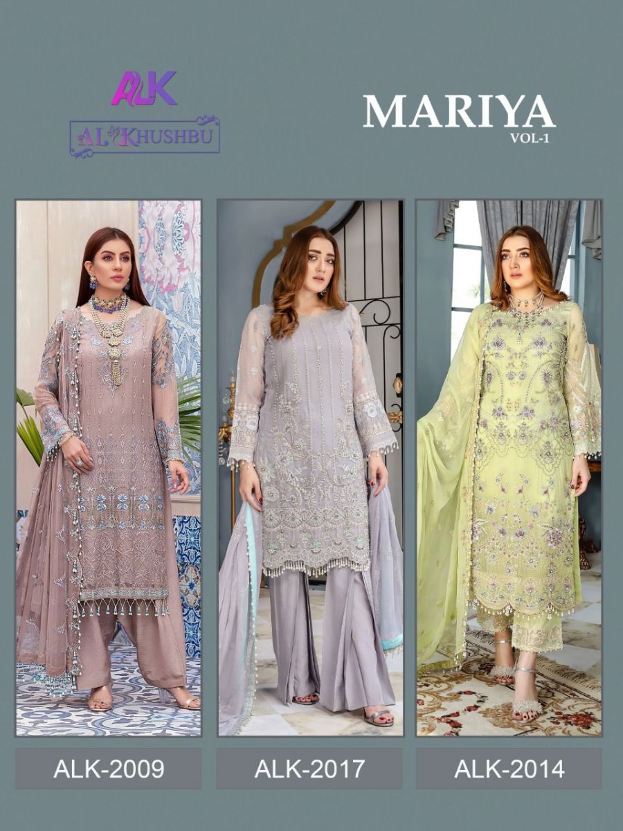 Al Khushbu Mariya Vol 1 Georgette Embroidered Fancy Suits Wholesaler At Saidharanx