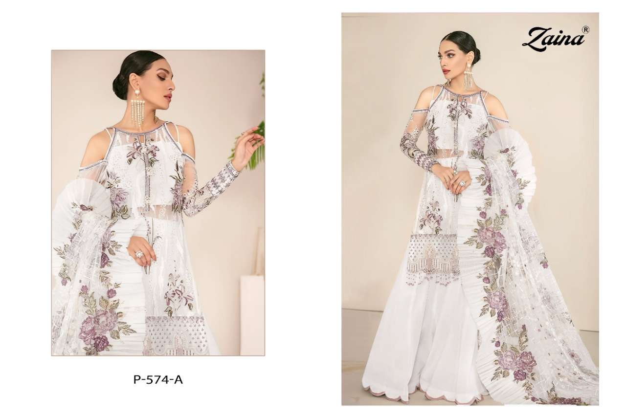 Priyam Fashion Presents Zaina D. No P-574-a To P-574-d Premium Catalog Collection At Saidharanx At Saidharanx